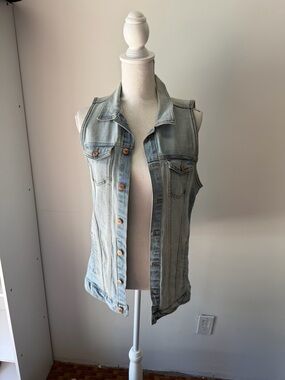 H&M Light Wash Denim Vest